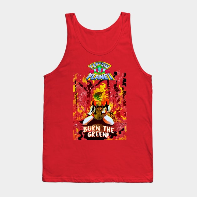 CAPTAIN PLANET FIRE Tank Top by GOUP